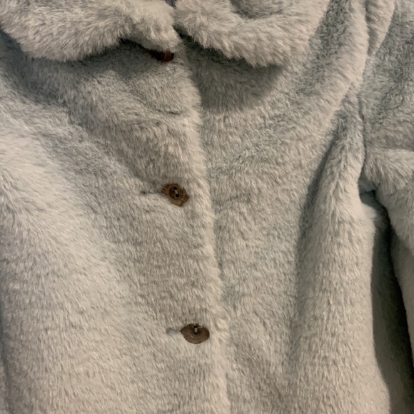 NWT Edgehill collection fuzzy blue coat size 2-3 - Picture 2 of 5
